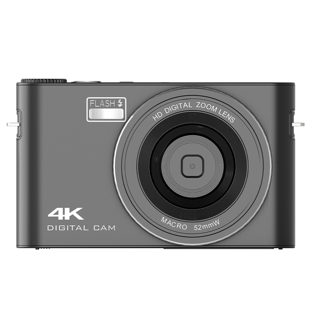 Newest HD 4K Digital Camera 3.0'' IPS Touch Screen with Flash Light and MP3 Function Student Camera for Photography