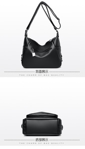 Sac fourre-tout rétro décontracté de grande capacité Sac à main de luxe pour femmes et dames Sac à bandoulière vintage en cuir PU - Product Image 5