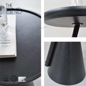 Tavolino da Caffè in MDF E1 Bianco e <span class=keywords><strong>Nero</strong></span> con Struttura in Metallo <span class=keywords><strong>Nero</strong></span> <span class=keywords><strong>Opaco</strong></span>, Comodino Minimalista - Product Image 6