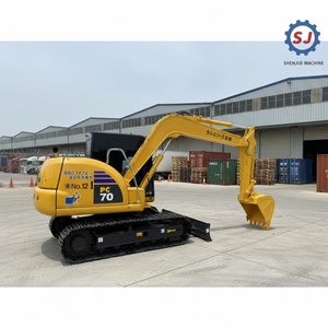 Excavadora de cadenas Komatsu PC70 usada original de Japón para minería |   Bomba de Caja de Cambios de 7 Toneladas en Buen Estado |   En Buen Estado, en Oferta - Product Image 1