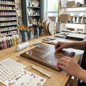 <span class=keywords><strong>Plaque</strong></span> de récompense vierge à finition noyer avec bord biseauté pour bricolage, idéale comme trophée ou <span class=keywords><strong>plaque</strong></span> cadeau - Product Image 2