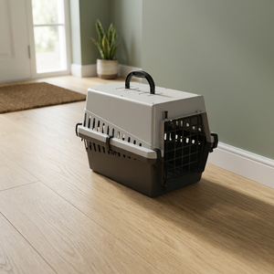 Transportín de Viaje para Perros y Gatos de Plástico Italiano, Portátil, Seguro, de Gran Tamaño, Transpirable, Ajustable y Moderno - Product Image 3