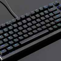 Akko MonsGeek MG75S Keyboard nirkabel, papan ketik mekanik Mini tembus pandang cepat 75%