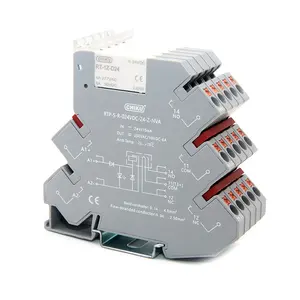 Customized Slim <strong>Relay</strong> 24V PLC Industrial Control <strong>Relay</strong> <strong>Socket</strong> 6.22mm Thickness Screw Type Low Power Din Rail - Product Image 1