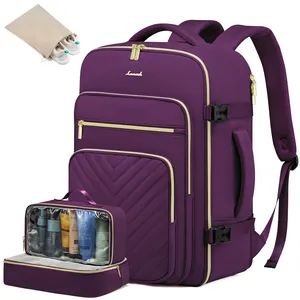 LOVEVOOK fabrika sıcak satmak dizüstü bilgisayar seyahat sırt çantası torba büyük kapasiteli çok fonksiyonlu su geçirmez sırt çantaları 4 in 1 seyahat çantası