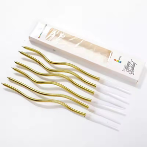 Bougies d'anniversaire courbées pour gâteau, bougies décoratives pour fête de célébrités, bougies de fête - Product Image 3