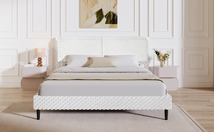 Luxury Modern <b>Queen</b> <b>Size</b> Comfortable Backrest Bedroom Soft Upholstered <b>Bed</b> - Product Image 5