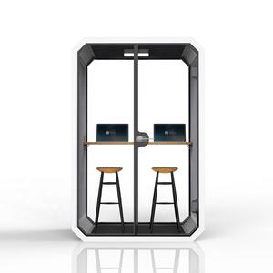 Cabines de téléphone en aluminium acoustiques modernes personnalisables pour hôtels villas cabines de réunion parlantes mobiles intimité vente pour le public - Product Image 5