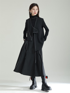 Street <span class=keywords><strong>Hipster</strong></span> – <span class=keywords><strong>gilet</strong></span> à col en v, coupe sombre irrégulière, Design de ligne supérieure, <span class=keywords><strong>gilet</strong></span> à boucle unique, femme, ample, Niche, <span class=keywords><strong>costume</strong></span>, <span class=keywords><strong>gilet</strong></span>, 2023 - Product Image 2
