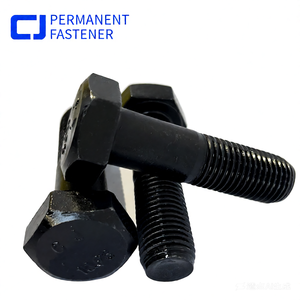 Parafusos Sextavados de Alta Resistência Classe 10.9 em Aço Liga com Acabamento Simples em Óxido Preto, Rosca UNC com Arruelas e Porcas GB/T1231-2024 - Product Image 2