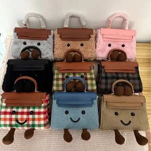 Bolsa de Mão Estilosa e Nova de 26cm em Denim para Mulheres, Bolsa Transversal com Estampa de Desenho Animado e Alça Removível para Compras - Product Image 3
