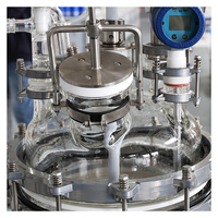 Réacteur en verre chemique à chemise chauffante/refroidissante pour laboratoire, capacité 5-50L, pour réactions en laboratoire