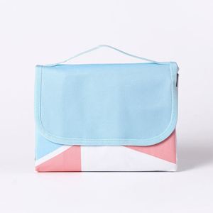 Promotional OEM Logo Summer Beach Camping Picnic Mat Moisture-proof Oxford Fabric Striped Rectangle Outdoor <b>Tent</b> Grass Cloth - Product Image 3