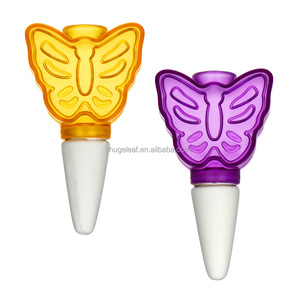 Piques d'irrigation goutte à goutte en terre cuite pour pot de fleurs d'<span class=keywords><strong>intérieur</strong></span>, système d'arrosage <span class=keywords><strong>automatique</strong></span>, forme papillon, <span class=keywords><strong>arroseur</strong></span> avec embout en argile - Product Image 1