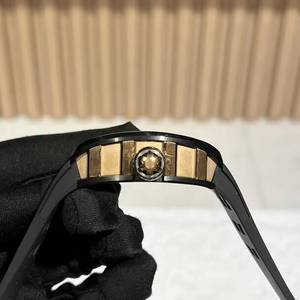 Montre mécanique de luxe pour homme, édition limitée haut de gamme 047 Black Warrior, forme de barillet creux, étanche - Product Image 5