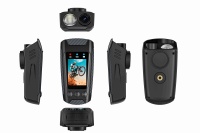 Caméra de vélo C3PRO IP67 étanche avec écran IPS 2,0'' 1080P/4K WIFI anti-vibrations, montable sur casque, batterie rechargeable 2500mAh 170
