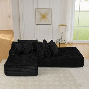 เก้าอี้โซฟา2ที่นั่งแบบพกพาพับได้สำหรับห้องนั่งเล่นห้องนอน - Product Image 6