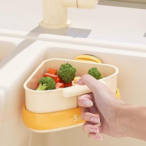 Colador de <span class=keywords><strong>Fregadero</strong></span> Esquinero - Recolector de Desechos de Alimentos <span class=keywords><strong>para</strong></span> <span class=keywords><strong>Fregadero</strong></span>, Nuevo Diseño Mejorado 2025 con Ventosa, <span class=keywords><strong>Cesta</strong></span> Escurridora <span class=keywords><strong>para</strong></span> <span class=keywords><strong>Fregadero</strong></span> - Product Image 4