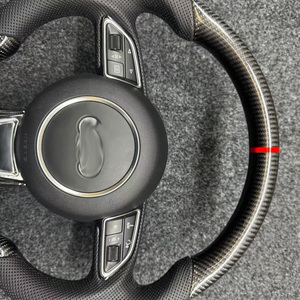 Volante de Fibra de Carbono para Audi A3 A4 A5 A6 A7 Q3 Q5 Q7, Accesorios de Modificación Personalizados para Carreras - Product Image 3