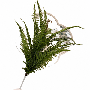 Fleurs artificielles en soie grand format QiYing Victory AL-1388 pour décorations de mariage 2026, verdure en relief imprimée en 3D, vente en gros - Product Image 5