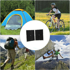 Alecter Solar APH-P54 20W Panneau Solaire Flexible Monocristallin en Silicium, Efficacité 19,5%, 33x36cm, Portable, Charge Rapide en Extérieur - Product Image 2