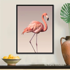 Grande texture 3D personnalisée abstraite <span class=keywords><strong>flamant</strong></span> rose <span class=keywords><strong>peinture</strong></span> d'impression à l'huile nordique moderne mur Art décor pour salon peintures d'animaux - Product Image 2