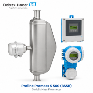 Débitmètre massique Coriolis hygiénique à distance Endress+Hauser Proline Promass S 500 8S5B haute précision pour air/gaz avec 4 entrées/sorties - Product Image 1