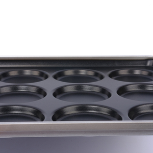 24 tazze 503x738x40mm acciaio alluminato 4 "<span class=keywords><strong>Hamburger</strong></span> panino Pan stampo da forno - Product Image 2