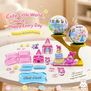 Q Cute Scene Autocollant empilable, Œuf surprise, Jouet scène miniature, Cadeau artisanal surprise pour enfants, Cadeau de fête, Objet de collection - Product Image 3