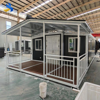 Maison modulaire extensible de haute qualité, résistante au froid et au vent, de type conteneur, 10, 20, 30, 40 pieds