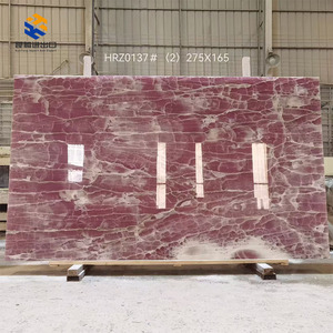 تصميم عصري من حجر العقيق الوردي، ألواح رخام فاخرة لتزيين الفلل الداخلية، سطح مصقول من كي تي ستون، متين وقابل للتخصيص - Product Image 4