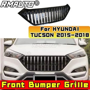 Para HYUNDAI TUCSON 2015-2018, Pieza de Tuning, Parrilla Delantera Superior de Carreras, Parrillas de Carreras, Parrilla Delantera de Parachoques de Coche, Pieza Exterior - Product Image 1