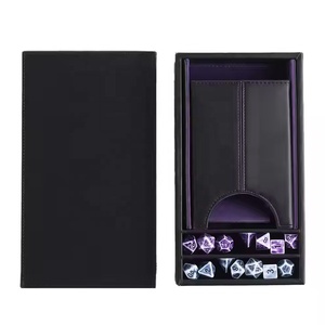 Plateau à dés du MDN en cuir PU personnalisé et <span class=keywords><strong>tour</strong></span> à dés amovible 3 en 1 Plateau à dés roulant <span class=keywords><strong>Rangement</strong></span> et <span class=keywords><strong>tour</strong></span> pour RPG et jeux de table - Product Image 6