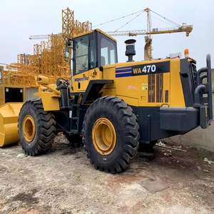 Chargeur WA470-3 lourd de KOMATSU Mini chargeur frontal original de pelle rétro de moteur de chargeur lourd dans de grandes tailles utilisées - Product Image 2