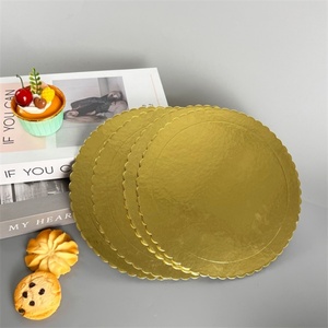 Plateau rond personnalisé SunShine, nouveau plateau en carton pour gâteau, base carrée pour gâteau, plateau doré pour gâteau - Product Image 4