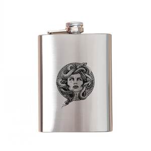 Flacon portable de luxe de 8oz en acier inoxydable de marque personnalisée Flasque à whisky noir mat pour <span class=keywords><strong>Mastermind</strong></span> Ledaig Paddy - Product Image 3