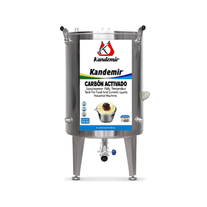 Mélangeur de liquides chauffé Kandemir 150L à double paroi avec thermostat intégré pour liquides alimentaires et cosmétiques – Machine industrielle - Product Image 2