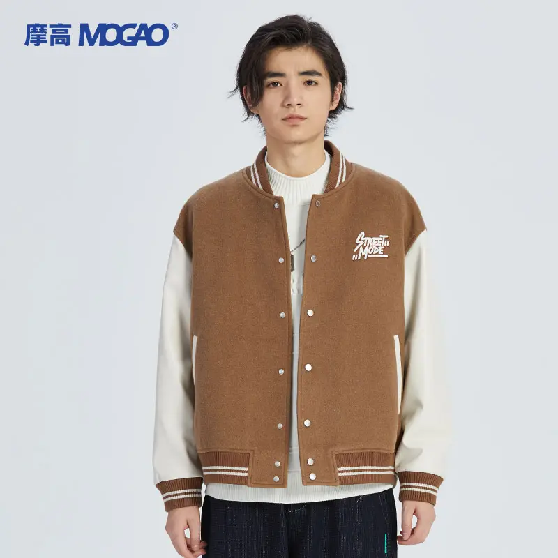 Mogao High fashion custom jacket loose coat Baseball jacket jacket for men stylish
