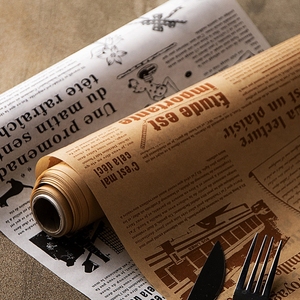 Custom Pattern Printed <strong>Wax</strong> <strong>Paper</strong> Coated Deli Meat Hamburger Frie Burger Sandwich Wrap Sheets Food Wrapping Greaseproof PE <strong>Paper</strong> - Product Image 1