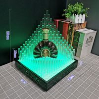 Présentoir de Luxe Moderne en Acrylique LED Personnalisable Prêt à l'emploi pour Bouteilles d'Alcool – Idéal pour Bars et Clubs