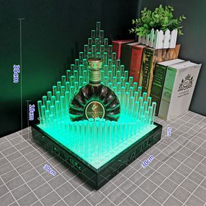 In Stock Bar <b>Night</b> Club Supplies Stainless Steel LED Display <b>Stand</b> Liquor Display Holder Champagne Bottle Presenter Glorifier - Product Image 3