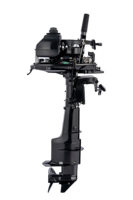 Nouveau 4HP/5HP/5.8HP 2 temps moteur de bateau hors-bord électrique essence carburant télécommande manuel/démarrage électrique Reed Valve Type CDI