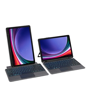 Tastiera Wireless Ergonomica Silenziosa con Retroilluminazione <span class=keywords><strong>a</strong></span> Tasti Uniformi, Portatile per Viaggi, Design per Editing Video, Compatibile con <span class=keywords><strong>Galaxy</strong></span> <span class=keywords><strong>Tab</strong></span> S7+ S8+ - Product Image 1