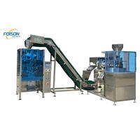 Máquina Empacadora de Alimentos Automática de Alta Velocidad Foison, Funciones de Llenado, Conteo Secundario y Embolsado, Bolsas de Plástico/Papel, Accionamiento por Motor