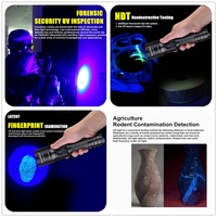 Tank007 UVC31 Lampe torche puissante pour inspection NDT, lumière noire, détection de fuite de gaz, lampe torche UV 365nm, lampe LED Linternas