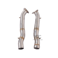 Sistema de Escape Delantero de Alta Calidad en Acero Inoxidable SS304 para Aston Martin DB11 4.0T V8 2017-2023, Liberando el Potencial de Modificación del Motor