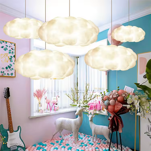 Lampada da Soffitto a LED a Forma di Nuvola con Sincronizzazione Musicale, Luce Bianca Calda e Multicolore, Dimmerabile, Alimentata a Batteria, con Telecomando - Product Image 4