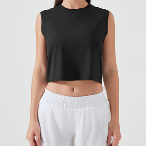 Chaleco Deportivo Holgado y Transpirable de Verano para Mujer, Top de Yoga sin Mangas de Seda Helada de Secado Rápido - Product Image 4
