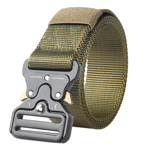Logo personnalisé classique 3.8cm 4.3cm de large ceinture de service en tissu extérieur meilleure ceinture tactique en nylon pour hommes avec boucle à dégagement rapide - Product Image 3