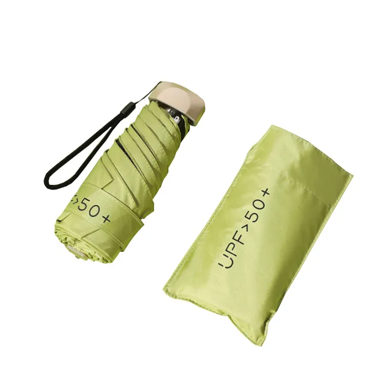 Vouwen Handleiding Groothandel Nieuwe Mini Mode Luxe Groene Chinese Paraplu Custom